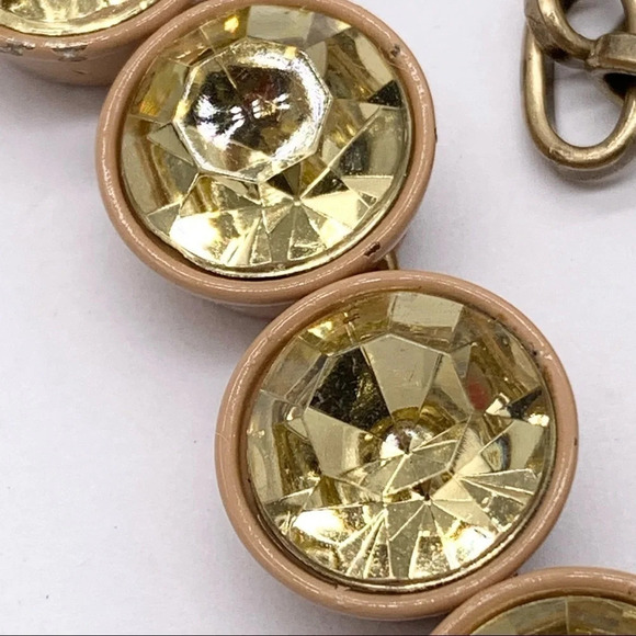 J. Crew Tan Brulee Yellow Crystal Necklace - Picture 5 of 11